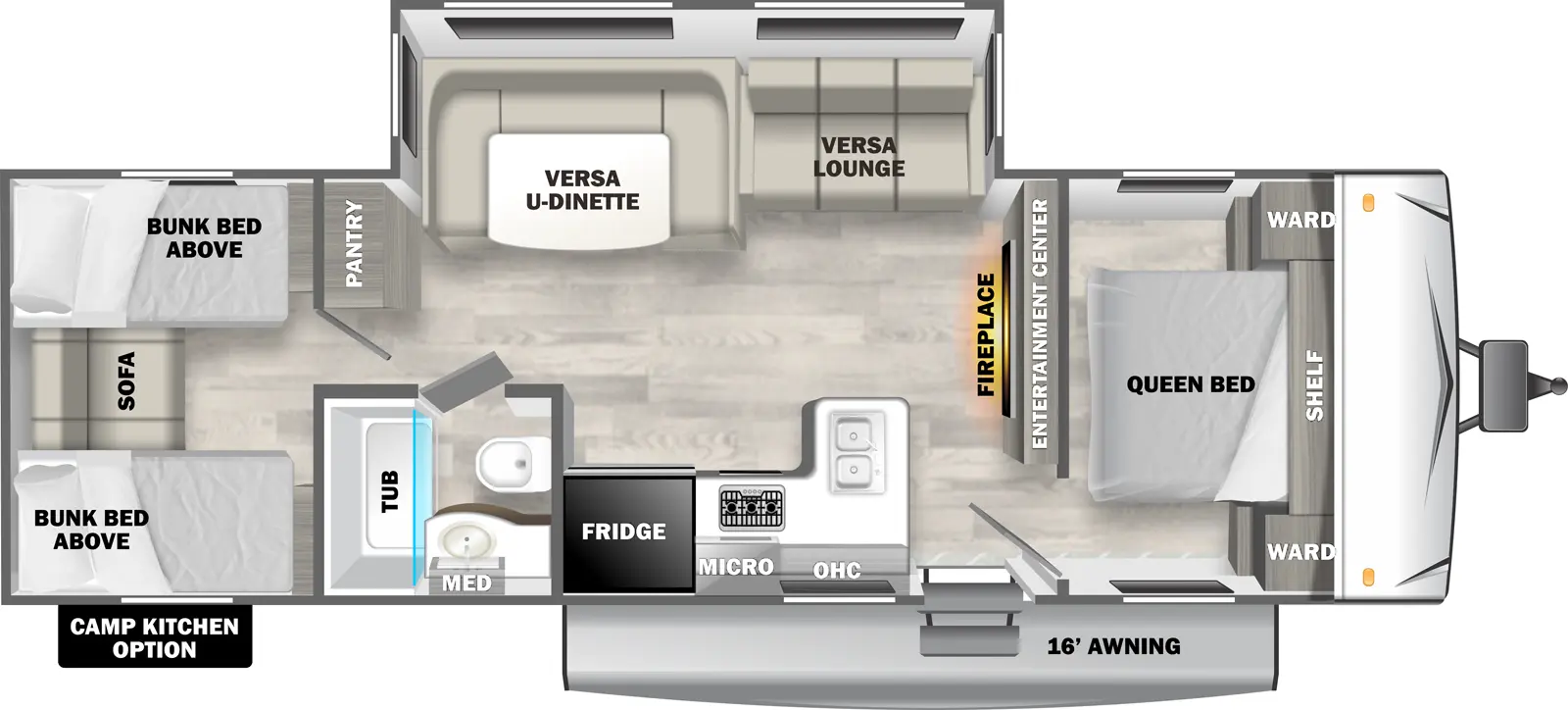 Evo West 2985VBX Floorplan